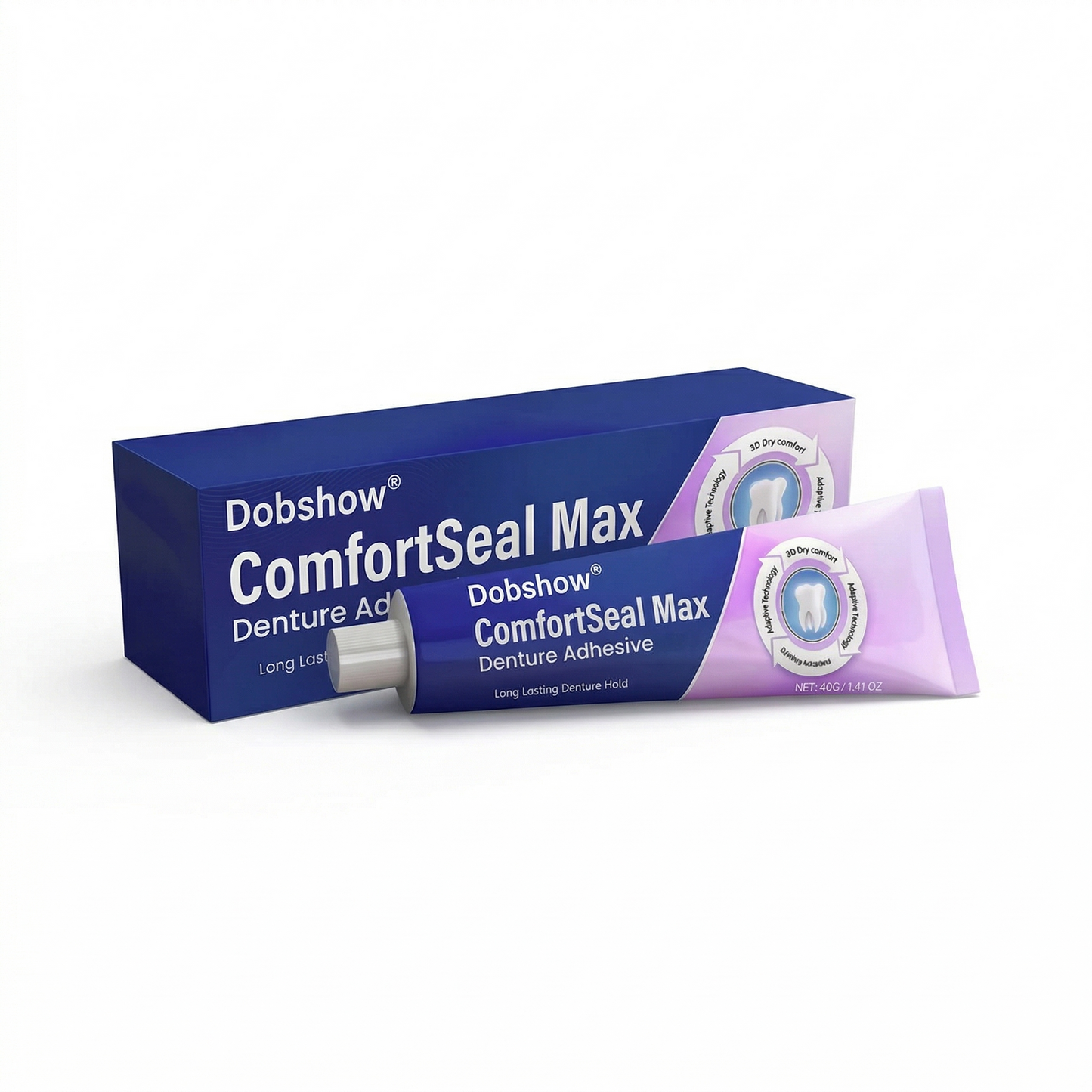 šSpecial limited-time discount-DobshowĀ® ComfortSeal Max Denture Adhesive-LongāLasting Hold for Secure Denture WearšGlobal Shipping