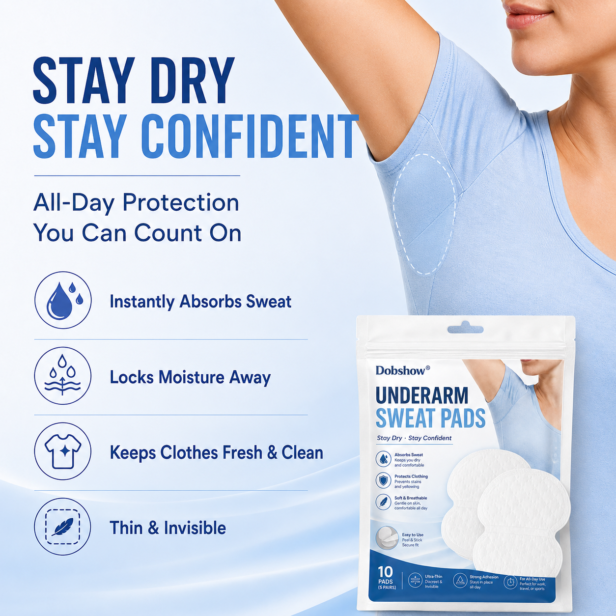 Dobshow® Underarm Sweat Pads