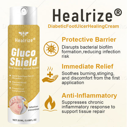 ✨Best Seller🔥Healrize® GlucoShield Bee Venom Wound Spray 🎉Special limited-time discount