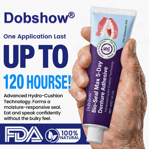 🔥56K+SOLD🔥Dobshow® Bio-Seal Max 5-Day Denture Adhesive🦷🎉Limited-time discount🎉