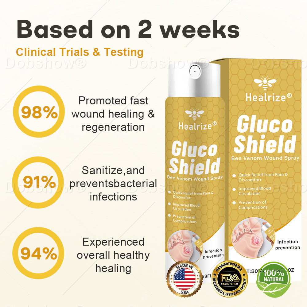 ✨Best Seller🔥Healrize® GlucoShield Bee Venom Wound Spray 🎉Special limited-time discount