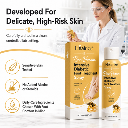 🎉Limited-time discount🎉Healrize®Bee Venom Intensive Diabetic Foot Treatment Spray🔥89K+SOLD🔥
